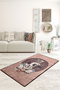 Conceptum Alfombra de Pasillo Pugs - Coffee 60 x 140 cm